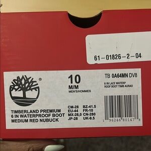 Timberland Bold Red Waterproof Boots